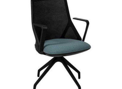Luxurious black office chairs upholstered armchair chair swivel chair